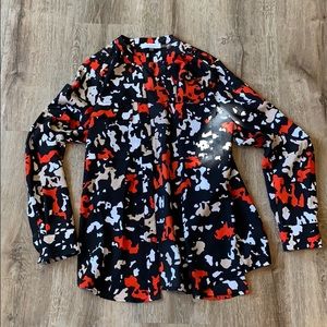 Calvin Klein animal print long sleeve top